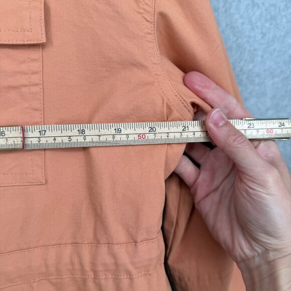 Universal Thread Womens Button Up Utility Jacket Size M Coral Tie Waist NEW - Picture 12 of 12
